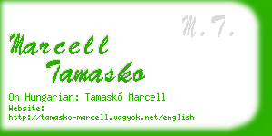 marcell tamasko business card